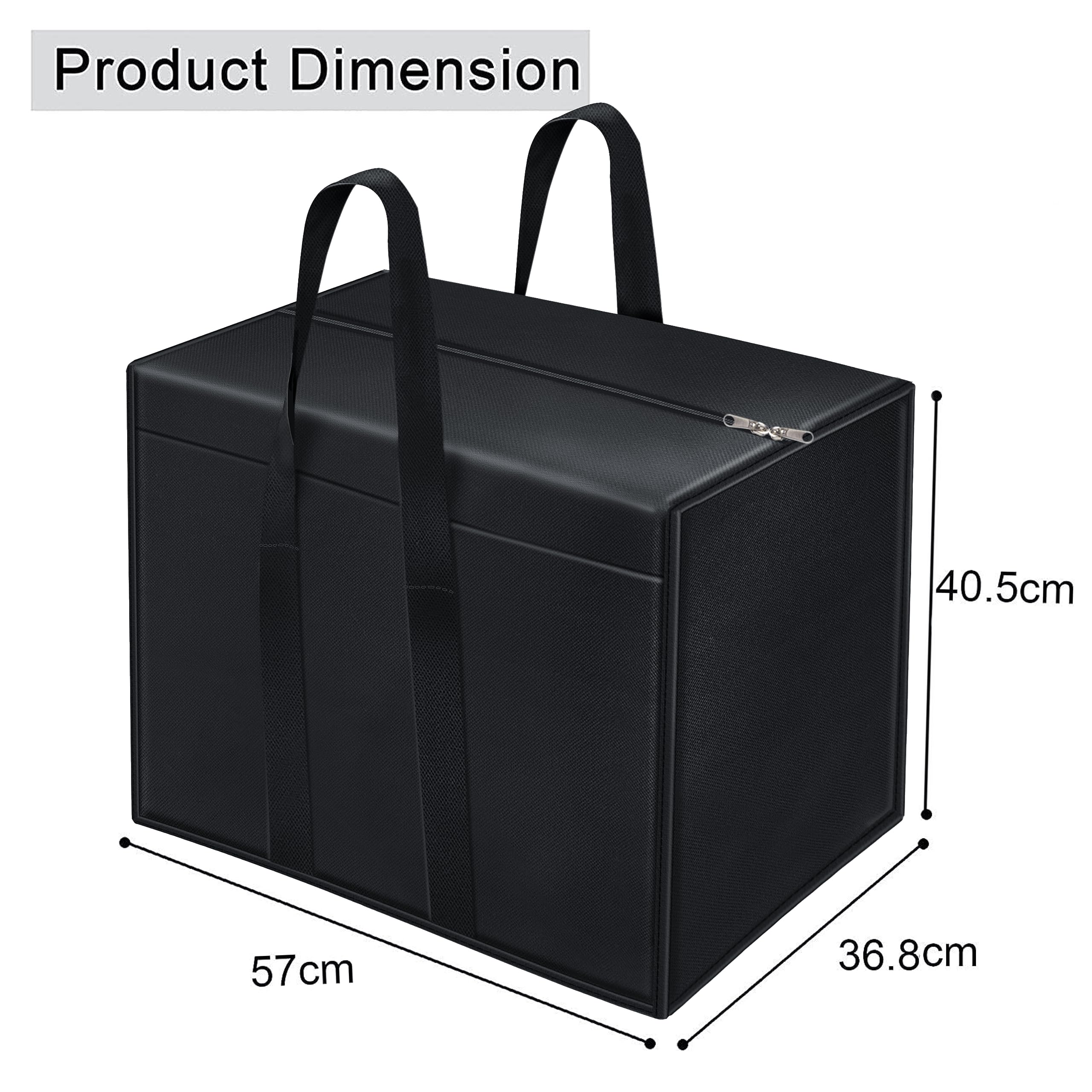 Storite 10 Pack Nylon 85 L Moisture Proof Multi-Purpose Underbed Storage Bag/Clothing Storage Organiser/Toy Storage/Stationery P
